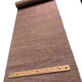 Muddy Mauve-Gold-Ruby Textured Slubby Vintage Kimono Silk Tsumugi From Japan By the Yard #303