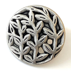 Re-Stocked, Leafy Vines Metal Button 13/16" Shank Back  #SWC-64