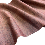 Muddy Mauve-Gold-Ruby Textured Slubby Vintage Kimono Silk Tsumugi From Japan By the Yard #303