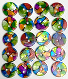 Green Psychedelic 'Stained Glass' Abstract Shell, 9/16" Colorful 14mm 2-Hole Button, Pack of 20 # LP-98