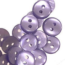 Pack of 24 Faux MOP Shell 2-Hole Buttons, Iridescent Purple 3/8" / 10mm  #SK-1908