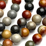 Juniper Mix, 6mm Round Jasper 1/4" Beads, Strand of 58,  #LP-29