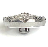 Re-Stocked, Purple Indigo Small Infinity Flower Czech Glass 14mm  9/16"  # CZ 150