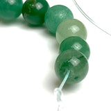 SALE Jade Green Aventurine Round Beads, Gemstone Mixed Colors 8mm / 5/16" Strand of 45  #LP-31