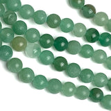 SALE Jade Green Aventurine Round Beads, Gemstone Mixed Colors 8mm / 5/16" Strand of 45  #LP-31