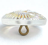 Transparent Pincushion Flower AB Finish, Czech Glass 18 mm / 11/16" #CZ-026