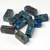 Midnight Ocean Cuboid Jasper Beads, 22mm Pack of 10 Beads,  #LP-34