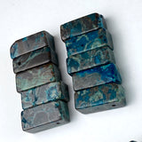 Midnight Ocean Cuboid Jasper Beads, 22mm Pack of 10 Beads,  #LP-34