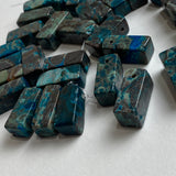 Midnight Ocean Cuboid Jasper Beads, 22mm Pack of 10 Beads,  #LP-34