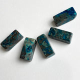 Midnight Ocean Cuboid Jasper Beads, 22mm Pack of 10 Beads,  #LP-34