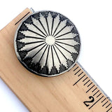 Mesa Sunflower 1.25" SCREW BACK Nickel Silver Concho #SW-60