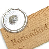 Dark Blue/Black/Gold Large Czech Iridescent Glass Button 1-3/16"  31mm #CZ-189