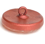 Red Plum / Gold Arabian Starflower Czech Glass Button 18mm / 3/4"  # CZ-133-B