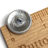 Red/Mauve/Silver Arabian Starflower Iridescent Czech Glass 18mm Button 3/4" #CZ-185