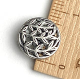 Re-Stocked, Leafy Vines Metal Button 13/16" Shank Back  #SWC-64