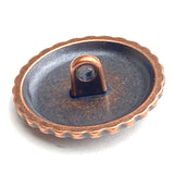 SALE, Copper/Black Celtic Mandala Button 1" Shank Back #SWC-36