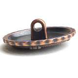 SALE, Copper/Black Celtic Mandala Button 1" Shank Back #SWC-36
