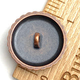 SALE, Copper/Black Celtic Mandala Button 1" Shank Back #SWC-36