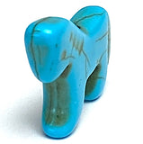 SALE Turquoise Horse Beads,  7/8" /  22mm, PACK OF FOUR Faux Turquoise  #LP-118