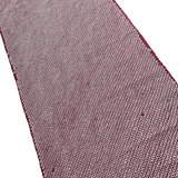 Burgundy All-Shibori Vintage Kimono Silk from Japan, 14" x 41" Piece, #ZP-34