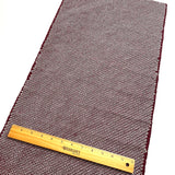 Burgundy All-Shibori Vintage Kimono Silk from Japan, 14" x 41" Piece, #ZP-34