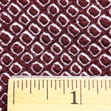 Burgundy All-Shibori Vintage Kimono Silk from Japan, 14" x 41" Piece, #ZP-34