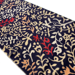 Blurry Swirlies Vintage Meisen Kimono Silk Pieces from Japan, 14" x 61"  #ZP-36