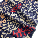 Blurry Swirlies Vintage Meisen Kimono Silk Pieces from Japan, 14" x 61"  #ZP-36