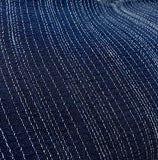 SALE  Cotton Crepe from Japan, Indigo Kasuri Stripe Lightweight + Drapey 42" Wide, By the Half Yard # NS-44