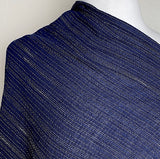 SALE  Cotton Crepe from Japan, Indigo Kasuri Stripe Lightweight + Drapey 42" Wide, By the Half Yard # NS-44