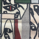 Treetop Windows, Vintage Meisen Kimono Silk Piece, 13" x 57" from Japan # ZP-37