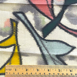 Vintage Tropical Wowza, Meisen Kimono Silk Piece, 13" x 84" from Japan # ZP-38