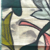 Vintage Tropical Wowza, Meisen Kimono Silk Piece, 13" x 84" from Japan # ZP-38