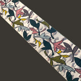 Vintage Tropical Wowza, Meisen Kimono Silk Piece, 13" x 84" from Japan # ZP-38