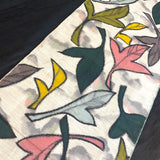 Vintage Tropical Wowza, Meisen Kimono Silk Piece, 13" x 84" from Japan # ZP-38