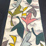 Vintage Tropical Wowza, Meisen Kimono Silk Piece, 13" x 84" from Japan # ZP-38