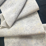 Pastel Blue-Gray Chrysanthemums 'Faded' Print, Antique? Kimono Silk or Blend By the Yard #304