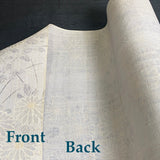 Pastel Blue-Gray Chrysanthemums 'Faded' Print, Antique? Kimono Silk or Blend By the Yard #304