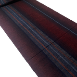 Intense Dark Plum/Indigo Ombre Melted Stripes, Rustic Slubby Vintage Kimono Silk Fro Japan By the Yard #305