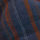 Intense Dark Plum/Indigo Ombre Melted Stripes, Rustic Slubby Vintage Kimono Silk Fro Japan By the Yard #305
