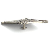 Running Low, Pecos Diamond Antique Silver Concho 1.5" x 2.5" Screw Back  #SWH-140
