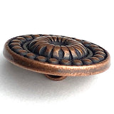 RE-STOCKED, Copper/Black Chama Flower with 23 'Beads' 7/8"  #SWC-39