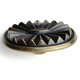 Dark Sun Oval Southwest Concho Style Button 7/8" Shank Back  #SWC-135