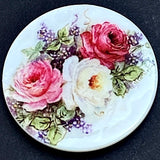 Running Low, Roses Mother of Pearl Button by Susan Clarke, 1-3/8" #SC-1201