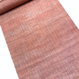 Reddish Terra Cotta Lustre Ikat Stripe, Vintage Kimono Silk By the Yard from Japan,  #311