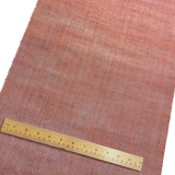 Reddish Terra Cotta Lustre Ikat Stripe, Vintage Kimono Silk By the Yard from Japan,  #311