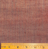Reddish Terra Cotta Lustre Ikat Stripe, Vintage Kimono Silk By the Yard from Japan,  #311