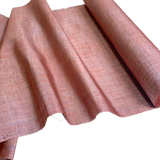 Reddish Terra Cotta Lustre Ikat Stripe, Vintage Kimono Silk By the Yard from Japan,  #311