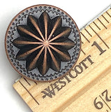 Desert Star Copper/Black Concho 7/8" Screwback  #SWM-31