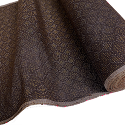 Infinite Diamonds Ikat, Brown/Amber Miyuki Tsumugi Vintage Kimono Silk By the Yard from Japan,  #315